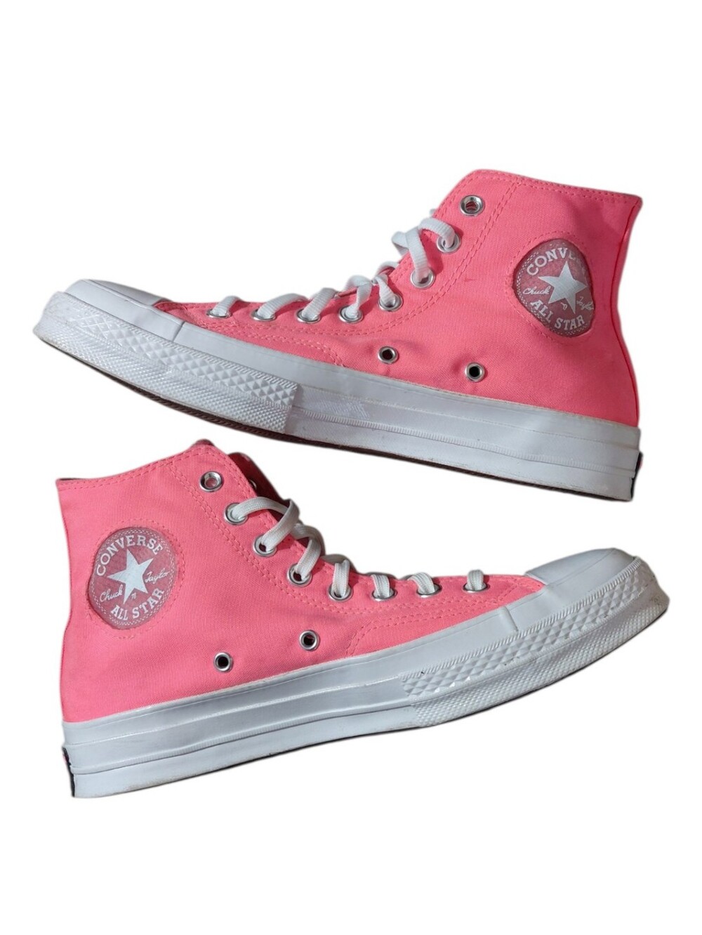 Converse Concrete Heat Electric Blush Pink High-Top Canvas Sneakers Women's 9.5